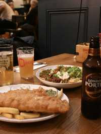 【ロンドン】パブでビールとフィッシュ&チップス🇬🇧🍻