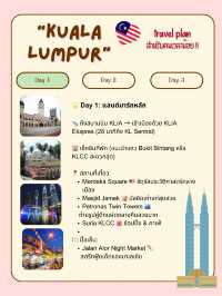แจกแพลนเที่ยวกัวลาลัมเปอร์ (Kuala Lumpur) 🇲🇾