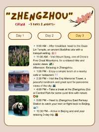 3-Day Relaxing Trip to Zhengzhou