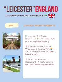 Leicester itinerary 