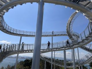 釜山近郊旅遊-浦頂space walk行走的雲霄飛車