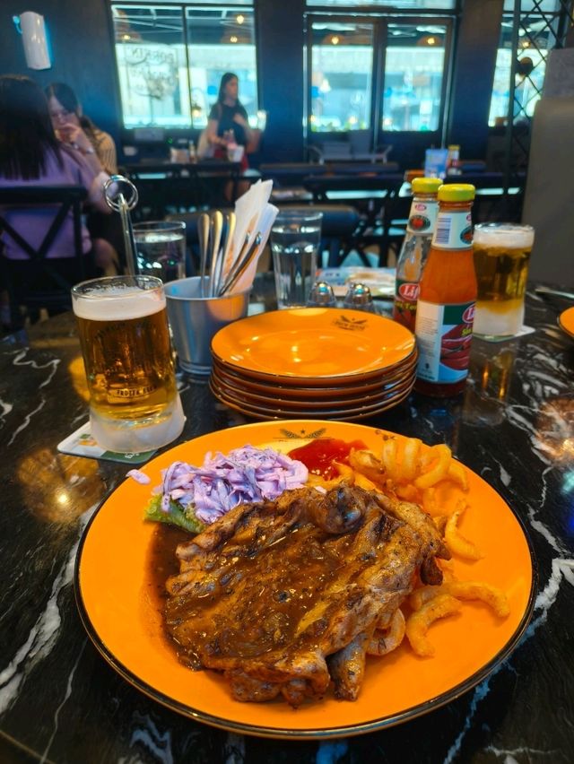 Brewhouse Night Out with Juicy Chicken Chop