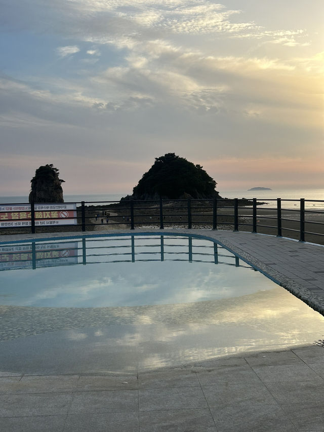 🌅 서해의 황홀한 노을, 꽃지해수욕장