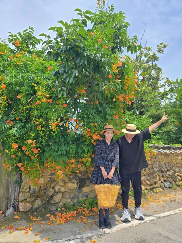 여름꽃 능소화가 예쁘게 핀 구례카페🧡