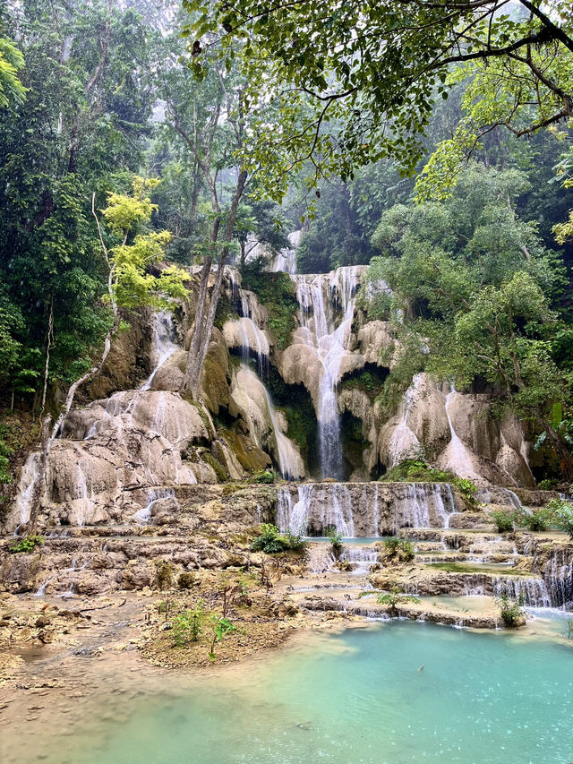 Mesmerising Kuang Si Falls in Luang Prabang  Mesmerising Kuang Si Falls in Luang Prabang