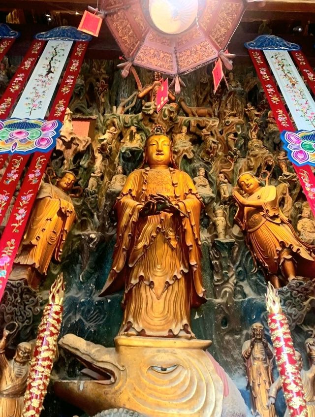 The Deities inside the Temple