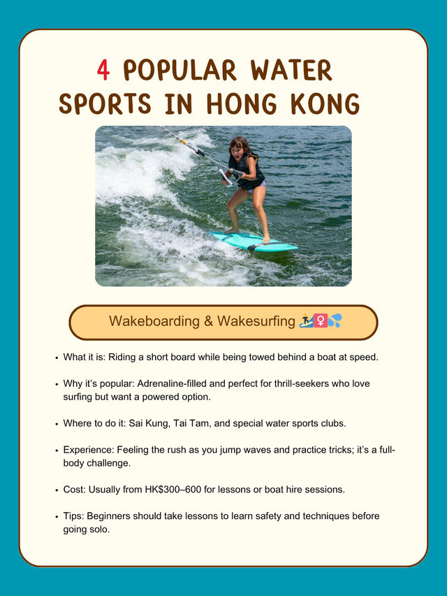 4 - Popular Water Sports in Hong Kong 🇭🇰
