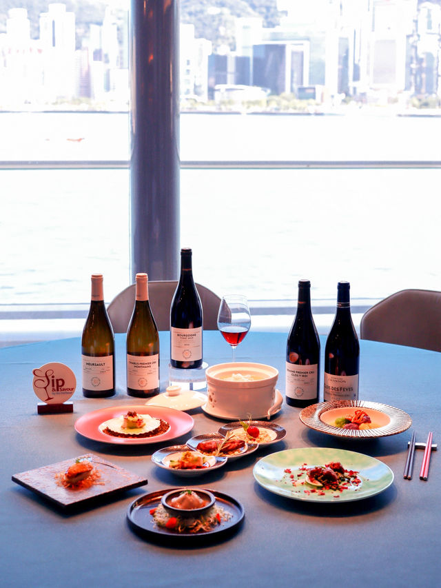維港醉人夜景 x 頂級美酒佳餚饗宴🍷✨  