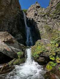 Marvel at the Stunning Gveleti Waterfall in Kazbegi, Mtskheta-Mtianeti