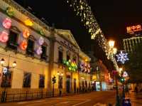 Silvery Lace and Lantern Glow: A Macanese Christmas Tapestry