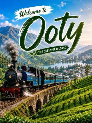Welcome to Ooty – The Queen of Nilgiris! 🚂🌿

Nestled in the beautiful Nilgiri Hills of Tamil Nadu, Ooty is one of India's most loved hill stations. Famous for its rolling tea gardens, cool climate, misty mountains, and the iconic Nilgiri Mountain Railway, Ooty offers the perfect escape from busy city life.

One of the biggest attractions is the UNESCO-listed Nilgiri Mountain Railway, a charming toy train that winds through lush forests, tunnels, and breathtaking valleys. The journey itself is an unforgettable experience and a dream for photographers and nature lovers.

Ooty's endless tea plantations create stunning green landscapes that stretch across the hills. Visitors can explore tea factories, taste freshly brewed Nilgiri tea, and enjoy panoramic viewpoints overlooking the valleys.

Top Attractions in Ooty

🚂 Nilgiri Mountain Railway
🌿 Tea Gardens & Tea Museum
🌸 Government Botanical Garden
🚣 Ooty Lake
🏔️ Doddabetta Peak
💦 Pykara Lake & Waterfalls
🌲 Pine Forest
🌄 Wenlock Downs

Best Time to Visit

The ideal time to visit Ooty is from October to June when the weather remains pleasant and perfect for sightseeing.

How to Reach

✈️ Nearest Airport: Coimbatore (88 km)
🚆 Nearest Railway Station: Mettupalayam
🚌 Well-connected by road from Coimbatore, Mysore, Bangalore, and Chennai.

Whether you're looking for a family vacation, romantic honeymoon, solo adventure, or nature retreat, Ooty promises unforgettable memories amidst the beauty of the Nilgiris.

📍 Ooty, Tamil Nadu, India

Ride the heritage train, sip fresh Nilgiri tea, and experience the magic of the mountains.
Ooty #QueenOfNilgiris  #TamilNaduTourism  #HillStation  #IncredibleIndia  #TravelIndia
#travel2026 
