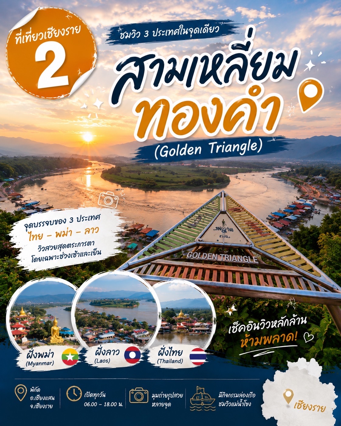 Đây là bài đánh giá về 5 địa điểm nên ghé thăm ở Chiang Rai ⛰️