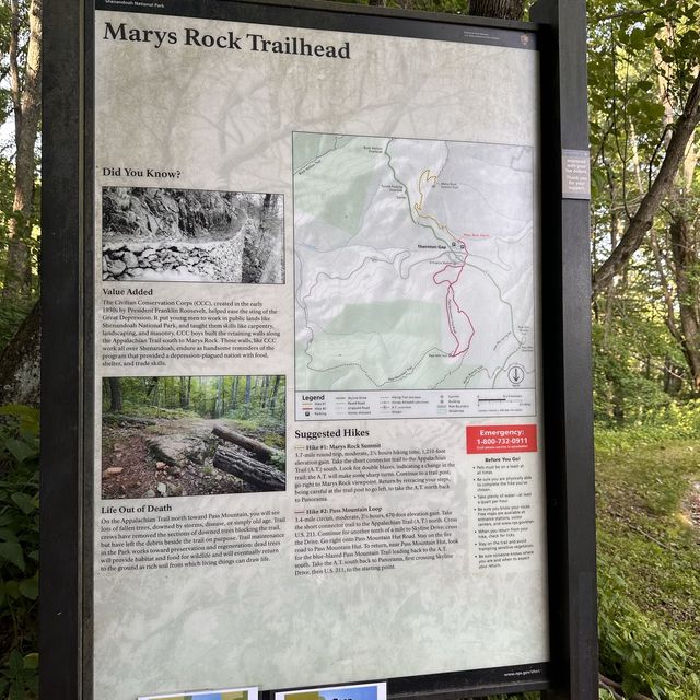 Hiking at Mary Rock Trial - Virginia 