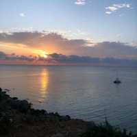 Golden sunsets at Golden Bay in Malta 