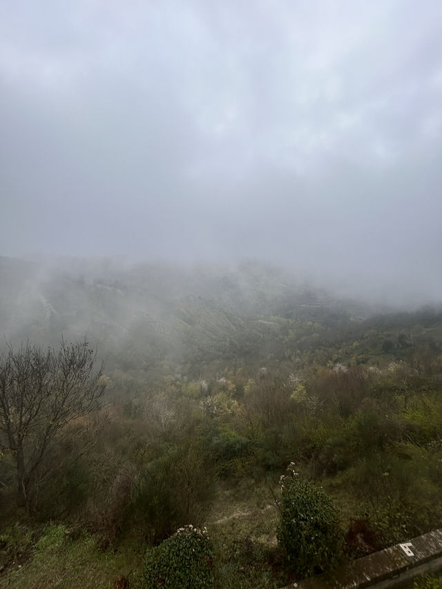 Crossing into the clouds 