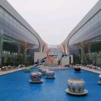 The imposing, nice, elegant DAX airport in Beijing