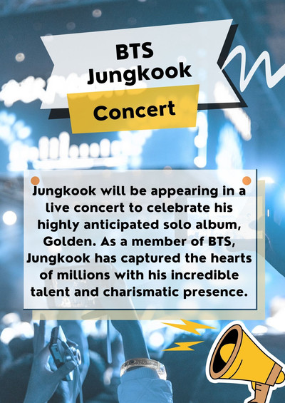 Jungkook Golden : Live on Stage Photo Card 
