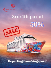 🚢✨Enjoy up to 50% off discount on cruise trip! Depart from Singapore!!