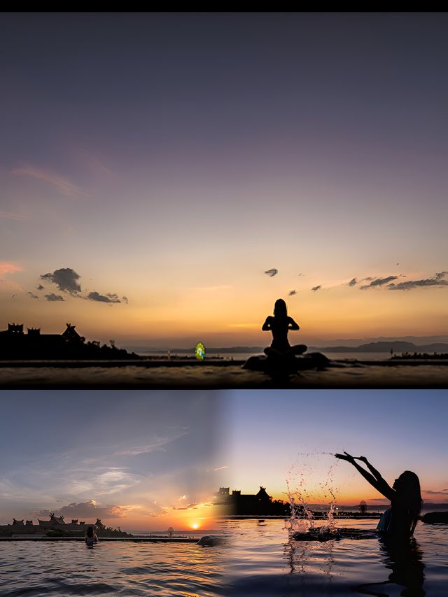七彩雲南古鎮溫泉山村。