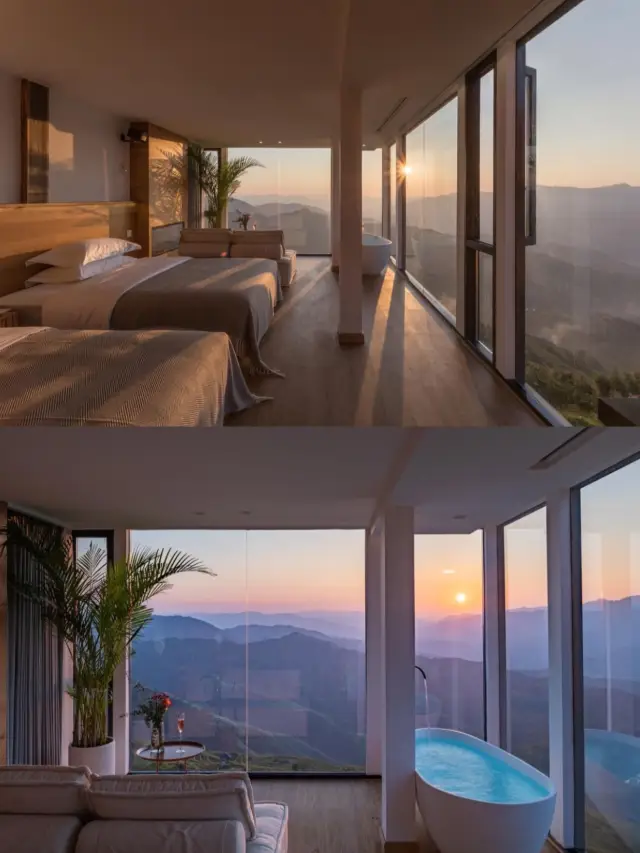 A stunning terraced hotel on a mountain 1,000 km above sea level