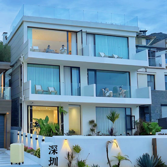 🌊深圳新開業！！海邊獨棟別墅🔥美哭了😭真沒踩雷！