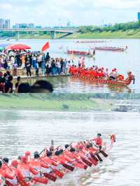 端午去瀏陽睇龍舟：人哋扒船靠體力，我靠嗌「加油」會贏嗎