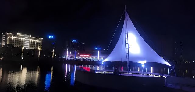 夜訪金華絕美天際線施光南音樂廣場