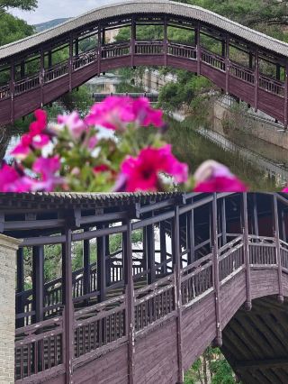 行走在甘肅省定西市渭源灞陵橋，尋找歷史的足跡