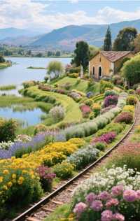 雲南蒸氣火車花叢秘境