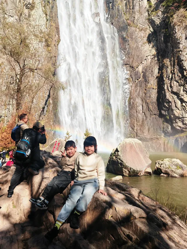 每週一山百丈漈帶娃闖進瀑布的武俠世界