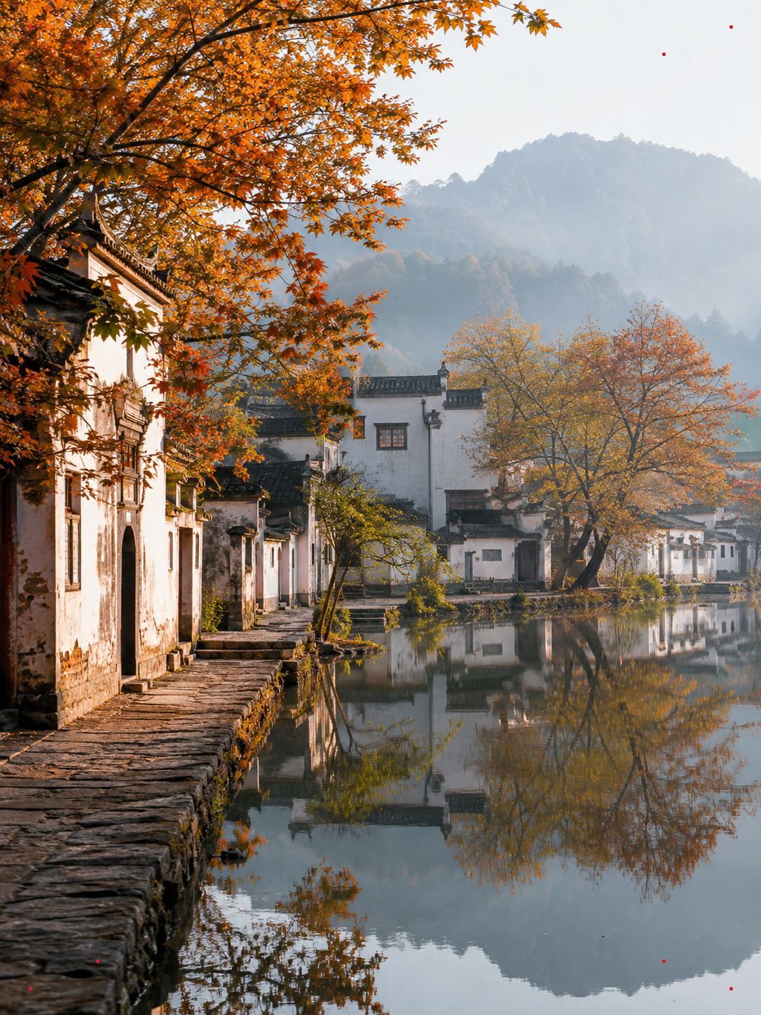 가을에 황산을 찾아 운해의 일출을 기다리다