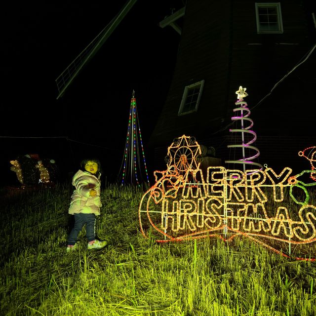 あけぼの山農業公園のクリスマス限定ライトアップ