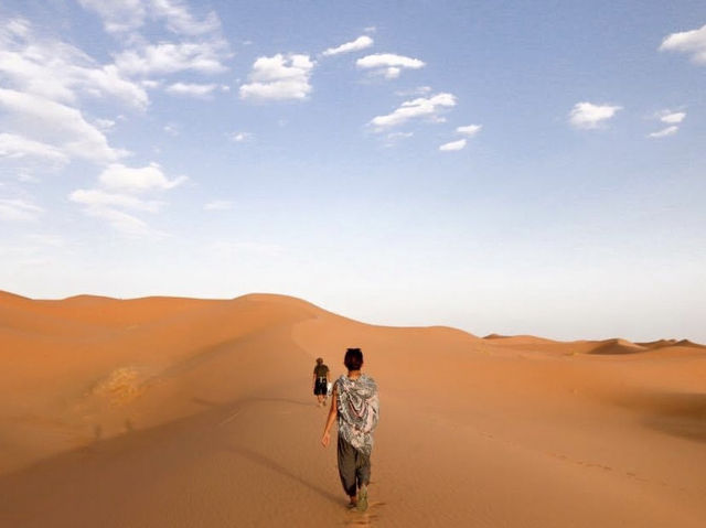 작렬하는 태양의 사하라 사막 🐫🌵