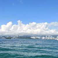 Leisure walk along the amazing Victoria harbour front