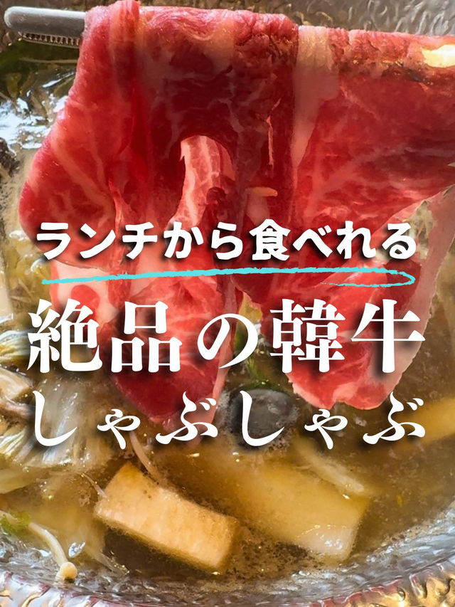 【ソウル・狎鴎亭】コスパ良！お肉柔らか韓牛しゃぶしゃぶ