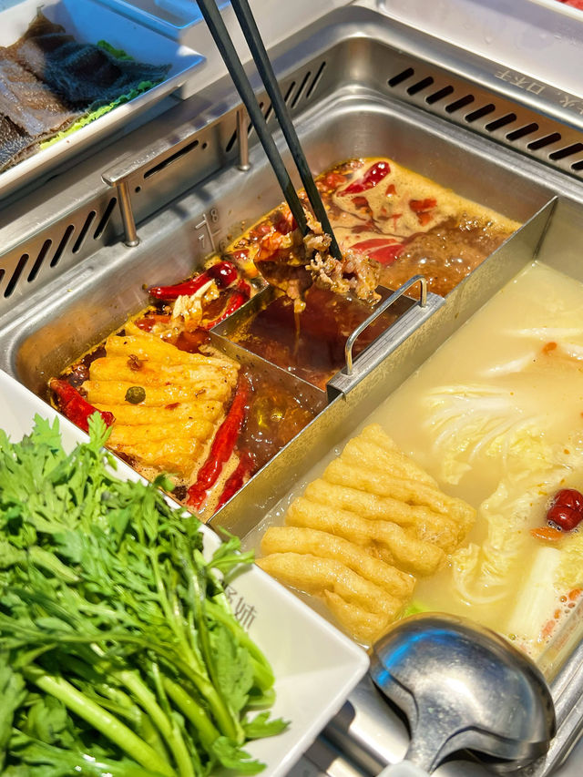「野妹經典火鍋」新鮮食材，超市型火鍋店