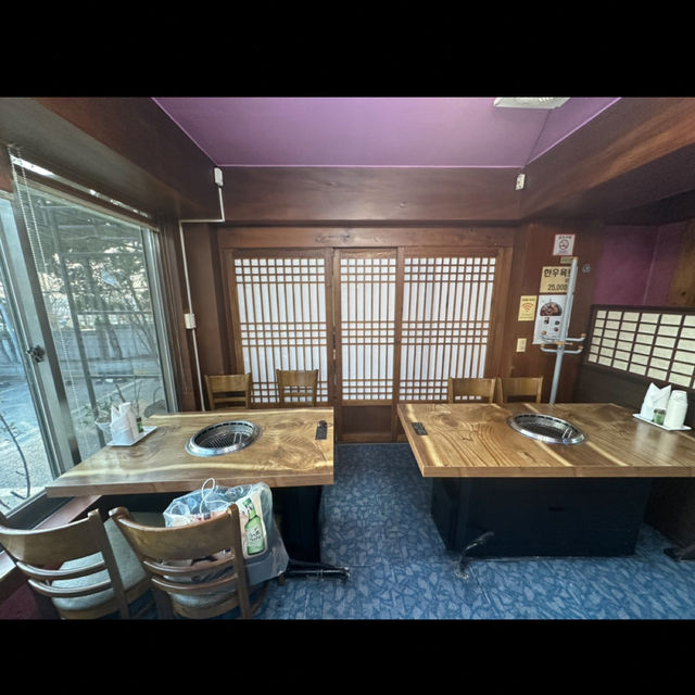 송도 유원지의 오랜 외식 명소인 <명문숯불갈비>