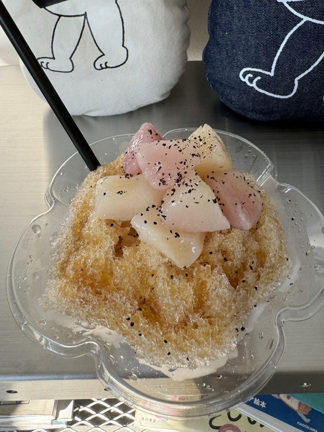 【福岡カフェ】桃と紅茶の相性抜群のかき氷🍧