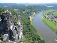 The beauty of the rocks formation at Rathen, Saxon Switzerland National Park