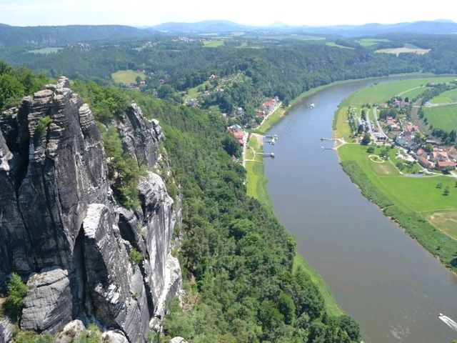The beauty of the rocks formation at Rathen, Saxon Switzerland National Park