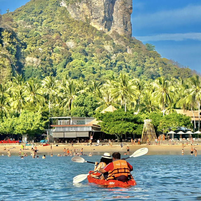 A hidden gem awaits at Railay Beach – a slice of heaven accessible only by boat!