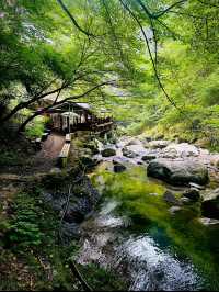 鳥居⛩️から先は神域？✨エメラルドに輝く3つの滝を一度に楽しめる大注目の滝スポット🥹元祖流しそうめん🥰