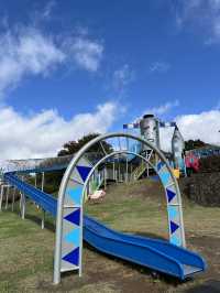 【佐久市】心躍る！宇宙船のような遊具がある広々公園🪐