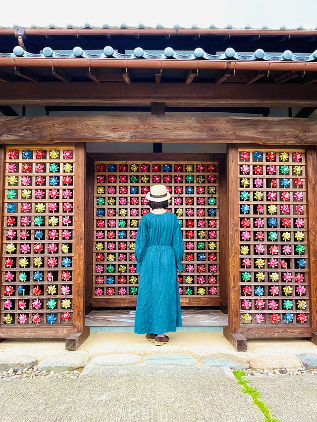 福井観光☺️🌈武家屋敷旧田村家🌈カラフルな風車が素敵💓