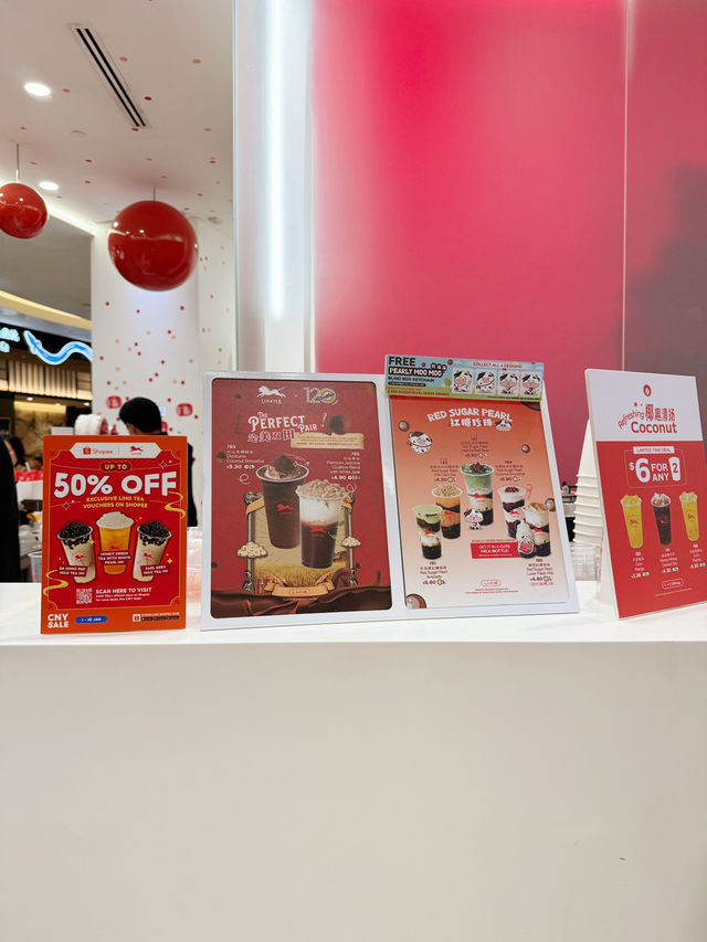 LiHo Tea Vivocity เป็นร้านชานมชื่อดังจากสิงคโปร์