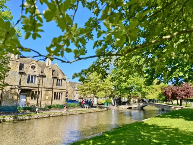 Bourton on the Water in the Cotswolds, an English countryside.