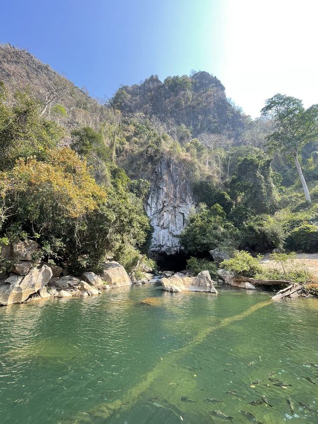 📍寮國。不能錯過的絕美天然鐘乳石洞 Kong Lor Cave