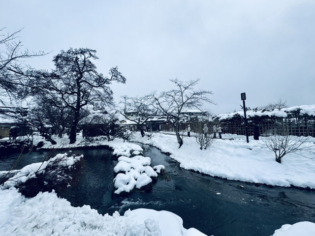 銀白世界的忍野八海
