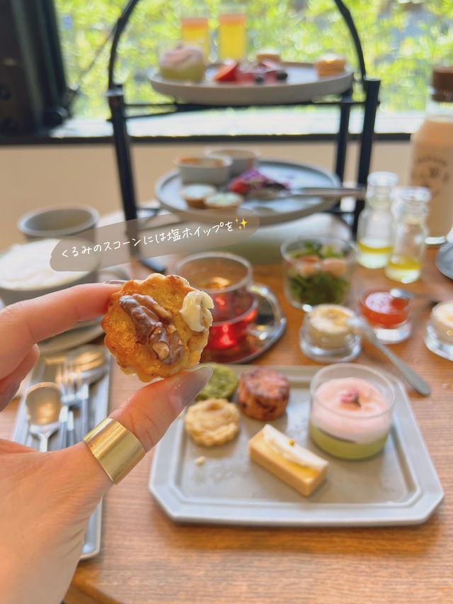 【京都/嵐山】春限定のスコーン食べ放題アフタヌーンティー🥰🌸✨