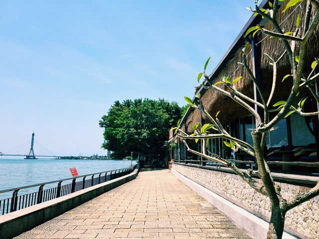 川沿いの絶景レストラン🍽️